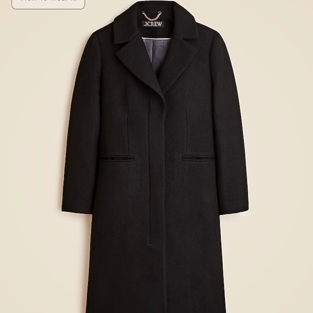 J. Crew Savoy Women's Black Coat